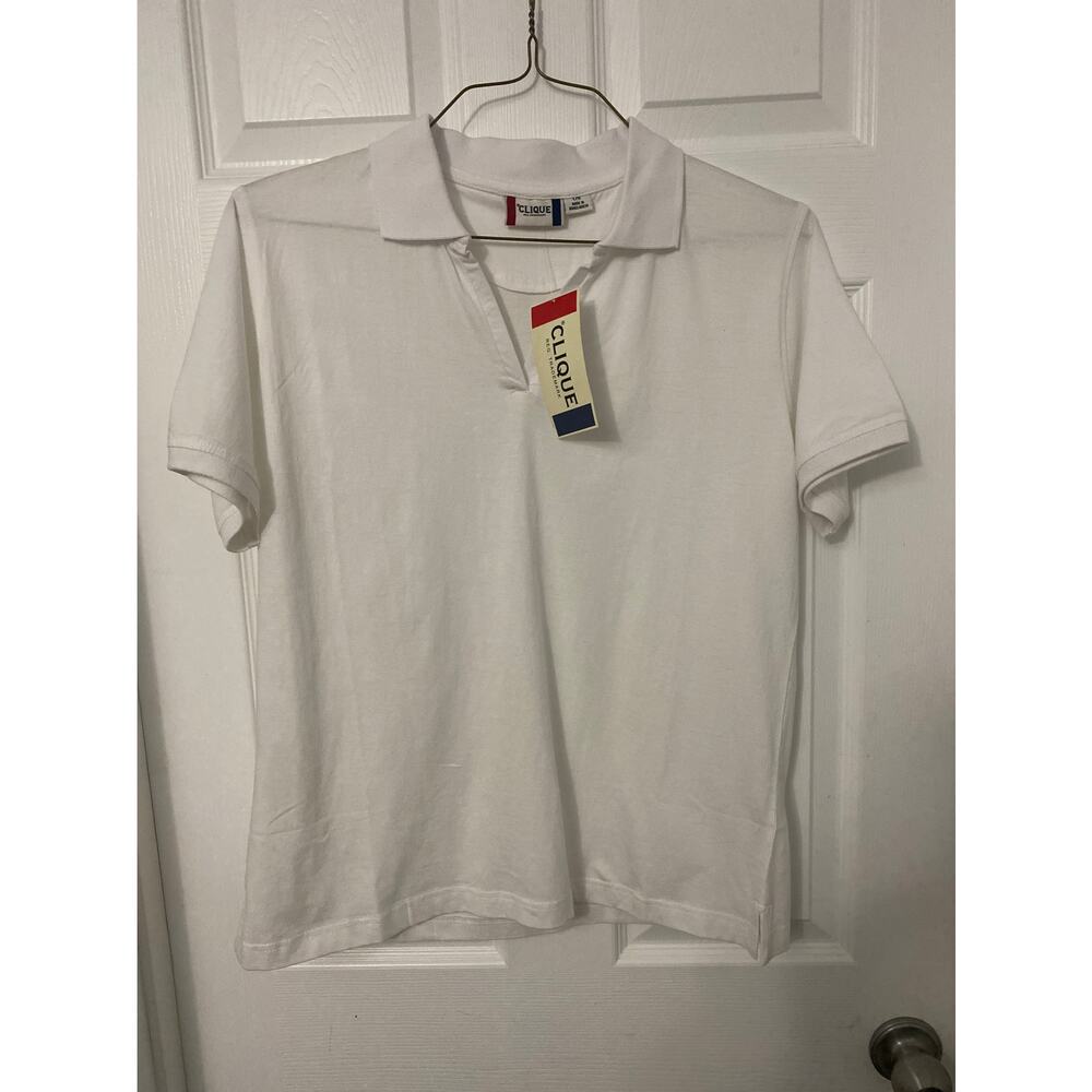 Clique Womens polo size large NWT